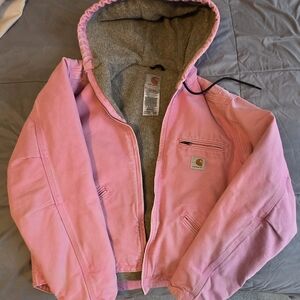 Carhartt Kids Light Pink Hooded Coat